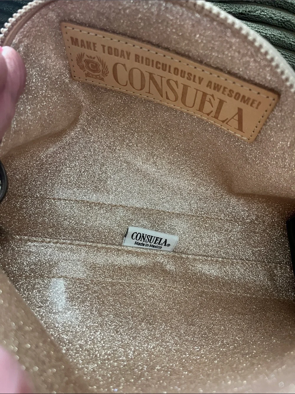 Consuela NWT New Large Domed Cosmetic Bag Dee Dee